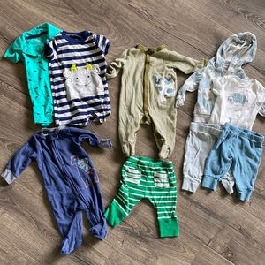 0-3 Month Baby Boy Bundle - blue/green